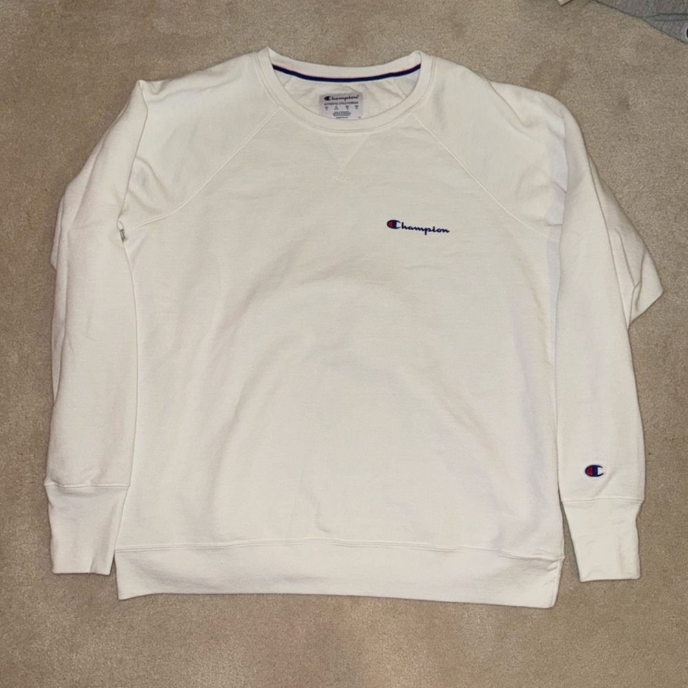 Champion XL authentic athletic wear white crewneck